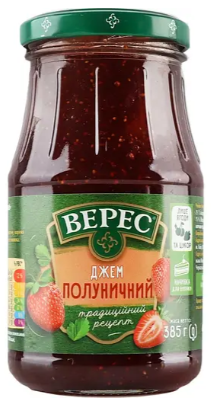Джем Верес полуничний 385 г